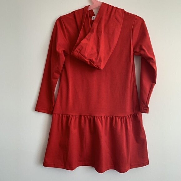 NEW Basics By Sunshine Swing Red Hooded Dress, 3T - Picture 6 of 9